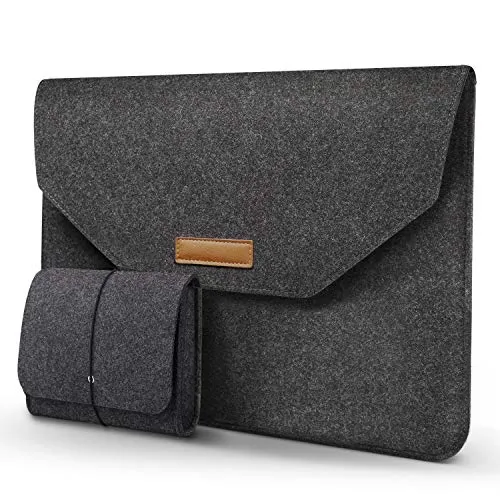 15.6 Inch Laptop Case, Felt Sleeve Bag Compatible with 16 Inch 15.6 Inch MacBook Pro 2018, MacBook Pro 2016, Surface Book 2, Dell XPS, 15 Inch Notebooks, Briefcase from Felt Tablet