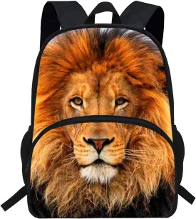 16inch Popular Girls Animal Backpack Lion King Bag Boys Daypack Child Schoolbag (D1040b)