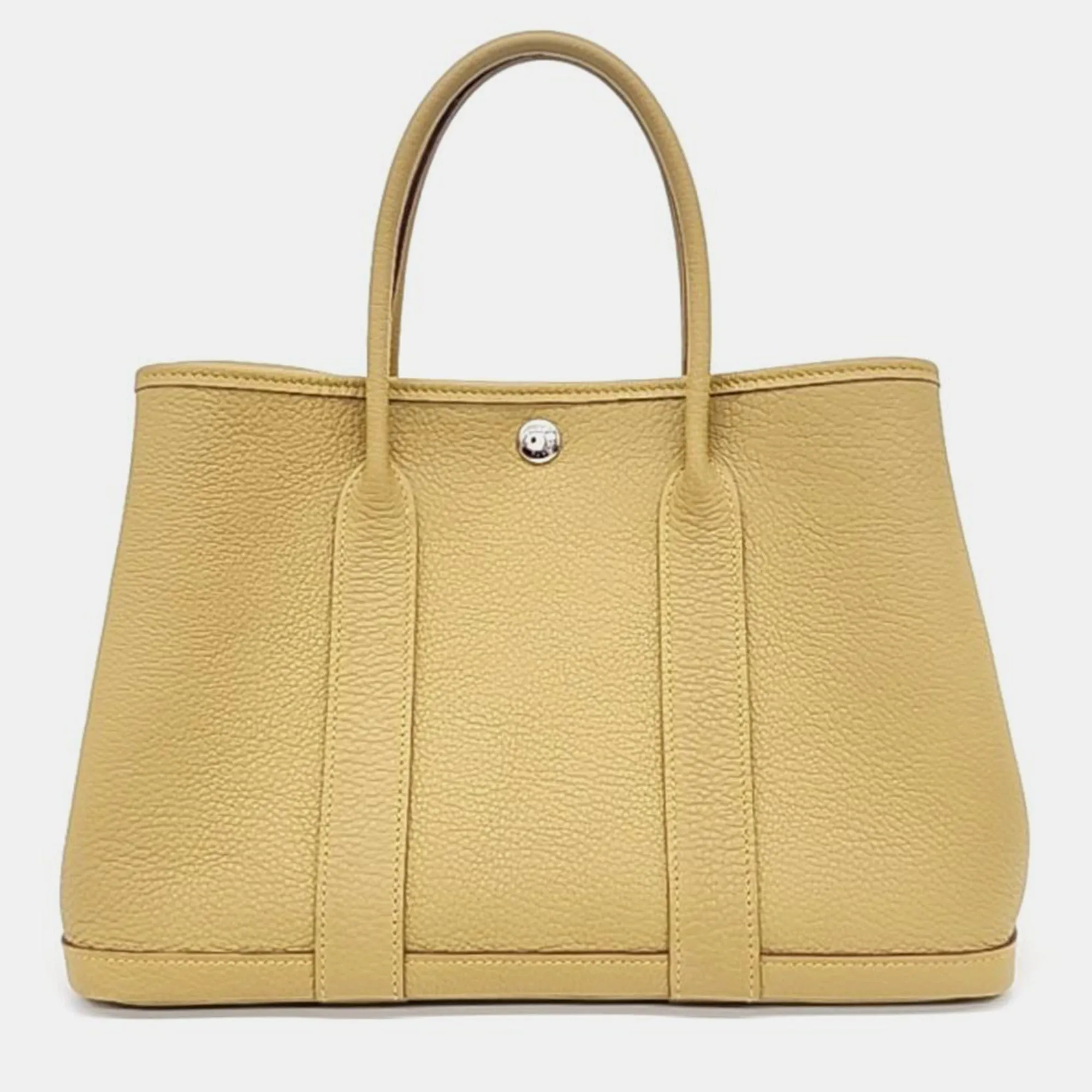 Beige Negonda Leather Garden Party 30 Tote Bag