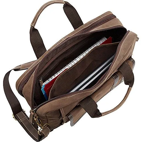 Bellino Tuscany Computer Leather Case, Briefcase Bag, Brown