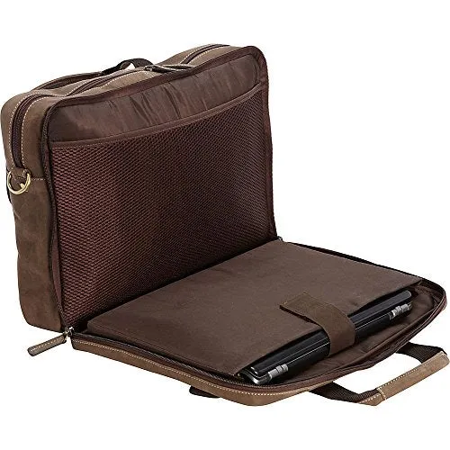 Bellino Tuscany Computer Leather Case, Briefcase Bag, Brown