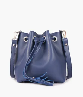 Blue bucket bag