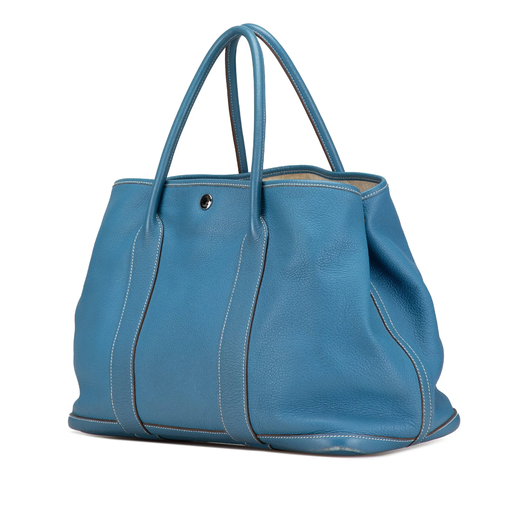 Blue Hermès Negonda Garden Party 36 Tote Bag