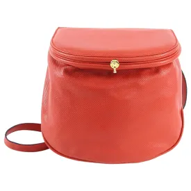 Bottega Veneta Vintage Large Red Leather Creel Crossbody Bag