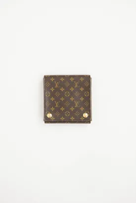 Brown Monogram Folding Jewelry Box
