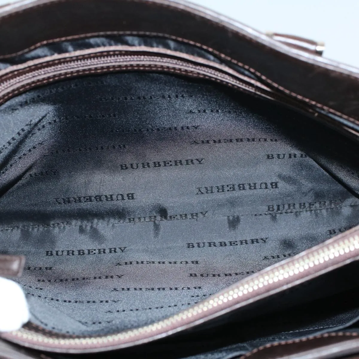 Burberry Check Link  Synthetic Tote Bag ()