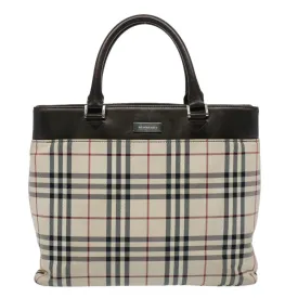 Burberry Check Link  Synthetic Tote Bag ()