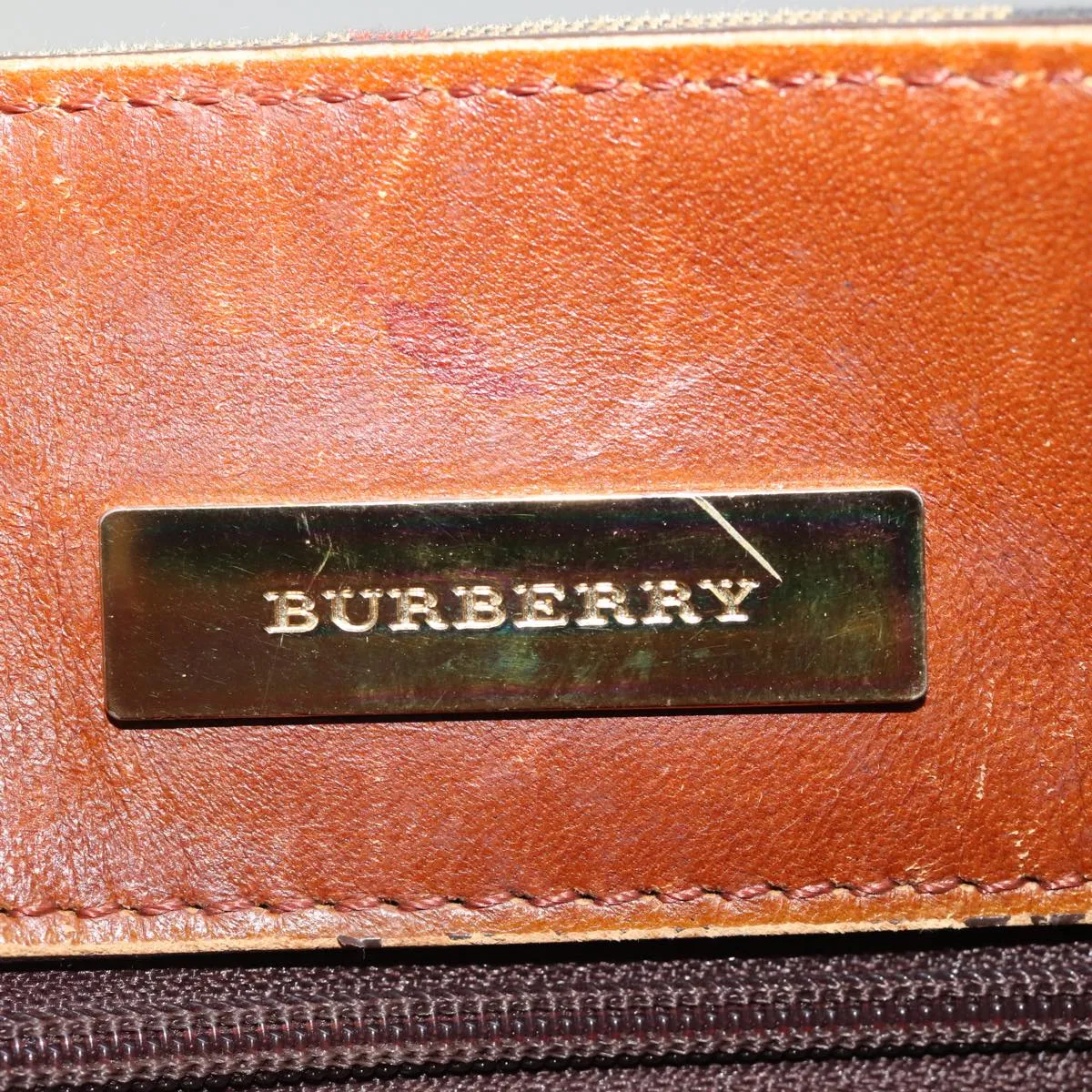 BURBERRY Nova Check Tote Bag Canvas Beige  ep4573