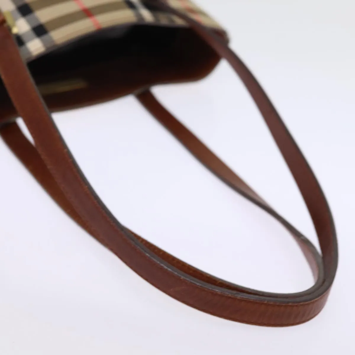 BURBERRY Nova Check Tote Bag Canvas Beige  ep4573