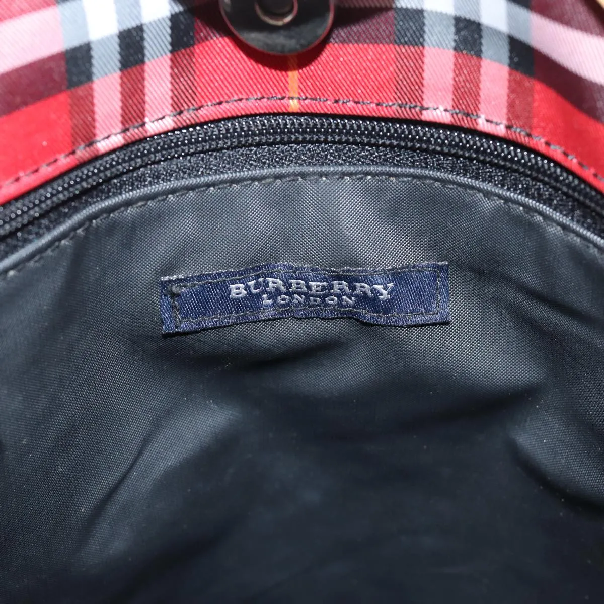 BURBERRY Nova Check Tote Bag Canvas Red  bs15730