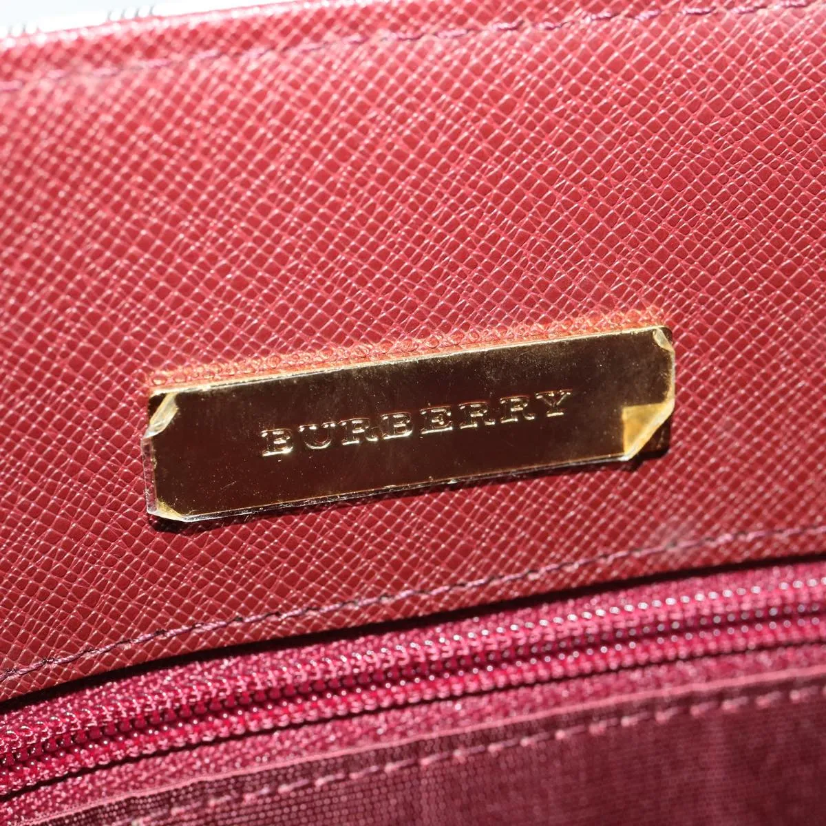 BURBERRY Nova Check Tote Bag Nylon Beige Auth yk6343