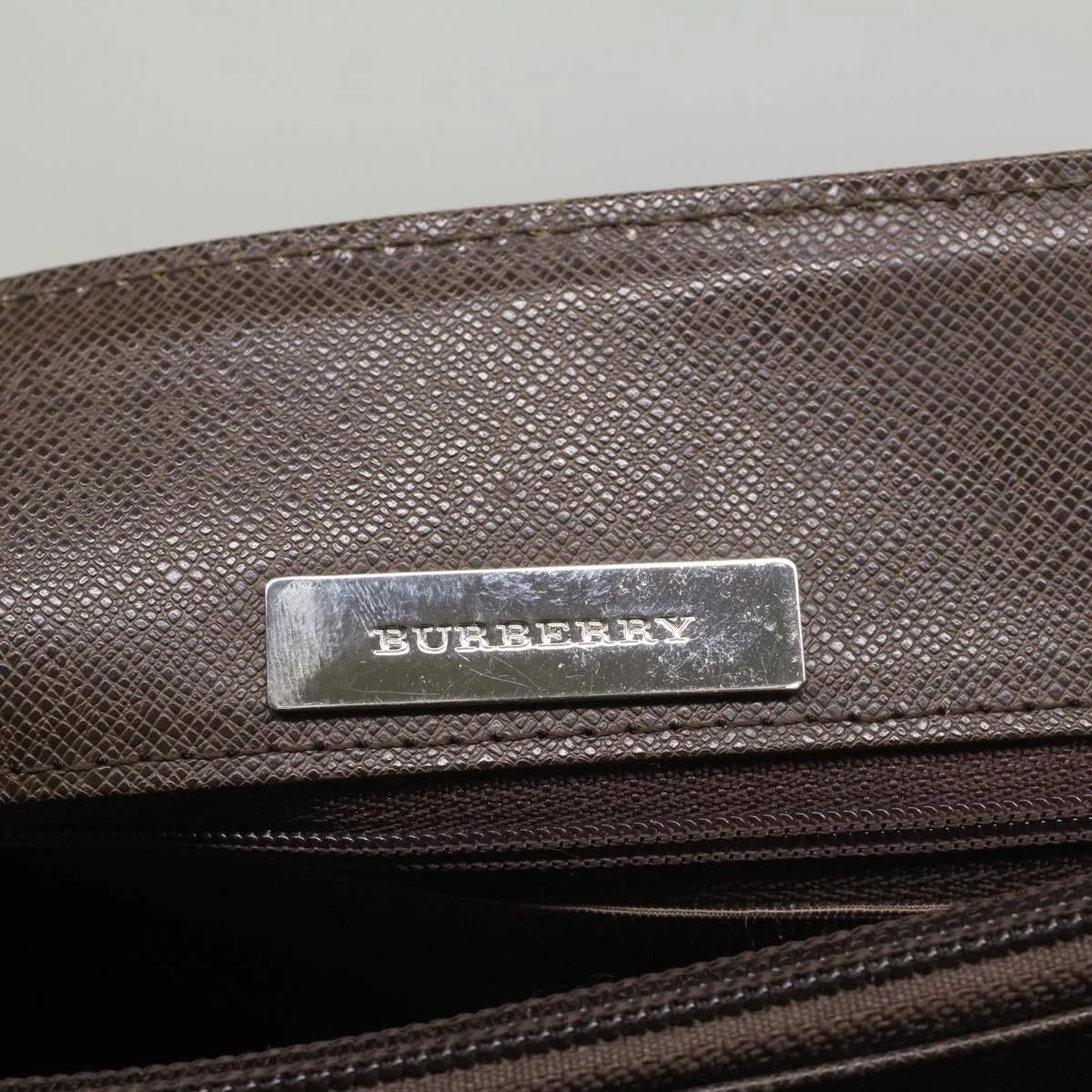 BURBERRY Nova Check Tote Bag Nylon Leather Beige  yk8590