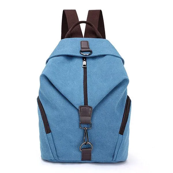 Casual Canvas Women Backpack Travel BackBag Large Capacity School Bag