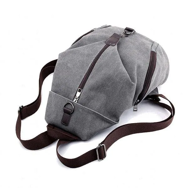 Casual Canvas Women Backpack Travel BackBag Large Capacity School Bag