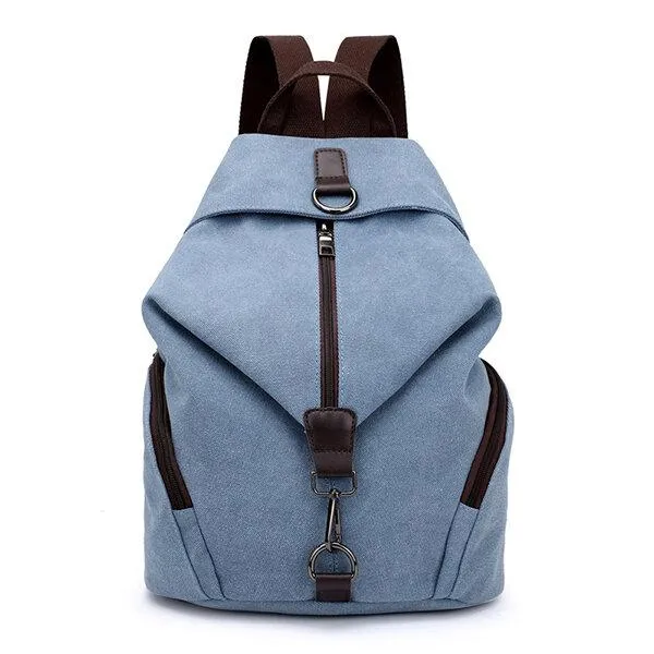 Casual Canvas Women Backpack Travel BackBag Large Capacity School Bag