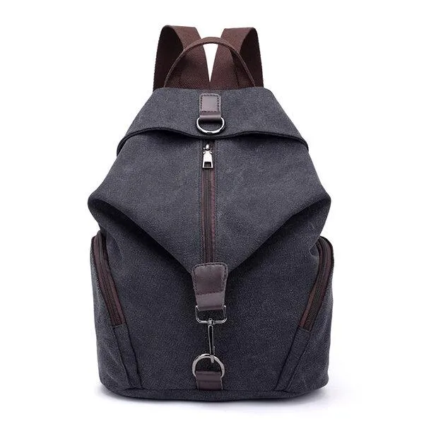 Casual Canvas Women Backpack Travel BackBag Large Capacity School Bag