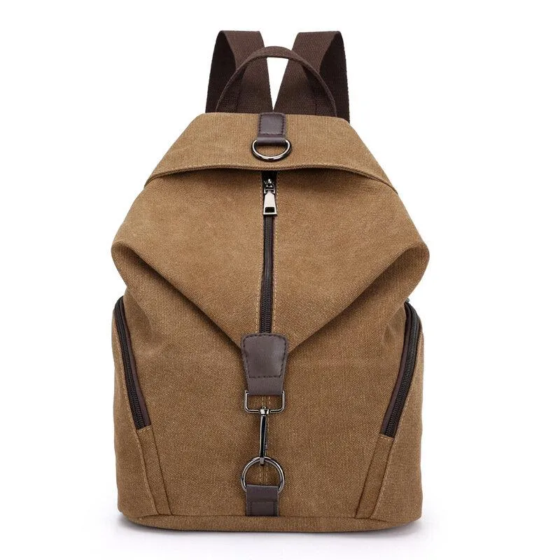 Casual Canvas Women Backpack Travel BackBag Large Capacity School Bag