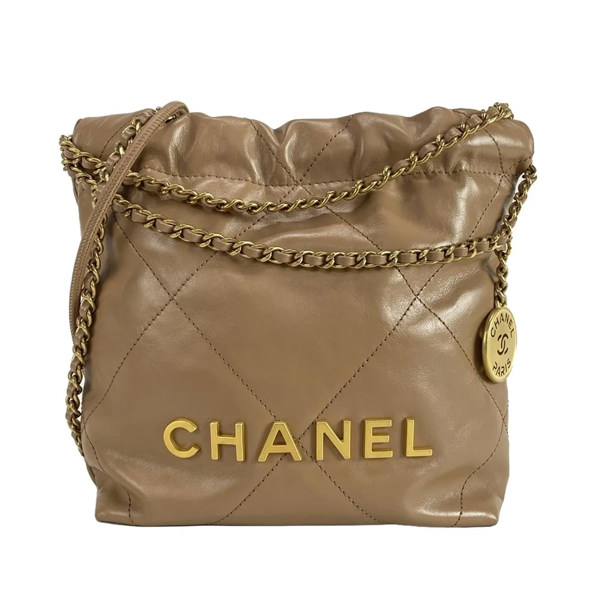 Chanel 22 Mini Beige Bag