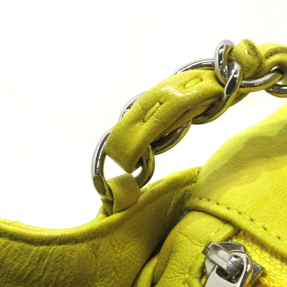 Chanel Yellow Leather MINI FLAP BAG shoulder bag
