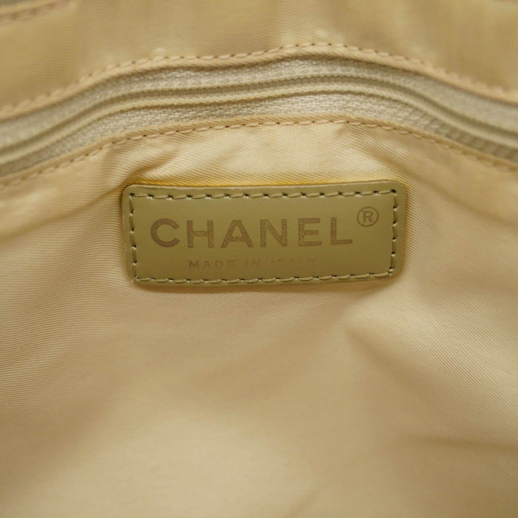 Chanelauth  New Travel Line Tote Bag Women's Nylon Canvas Gray