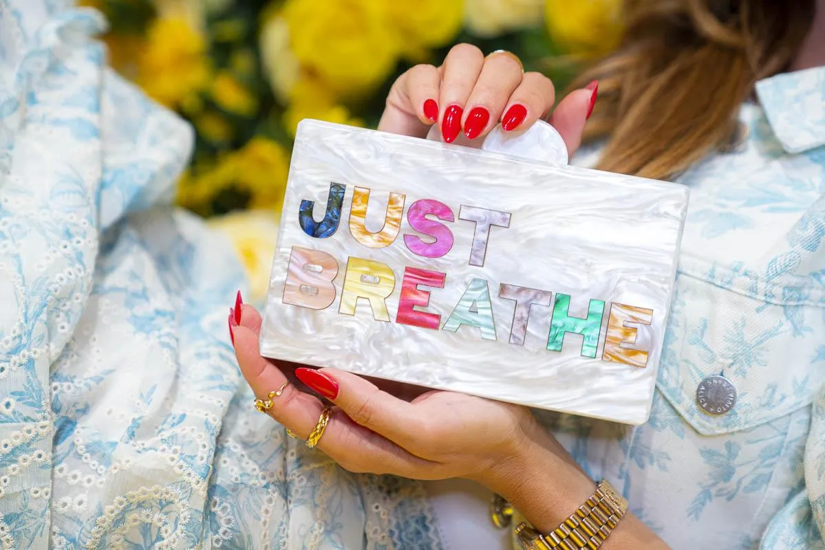 Clutch Purse Just Breathe