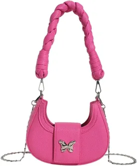 Crossbody Bag for Women Vegan Leather Hobo Handbags Tote Handbag Purse Shoulder Bucket Bag with Chain Straps