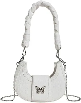 Crossbody Bag for Women Vegan Leather Hobo Handbags Tote Handbag Purse Shoulder Bucket Bag with Chain Straps