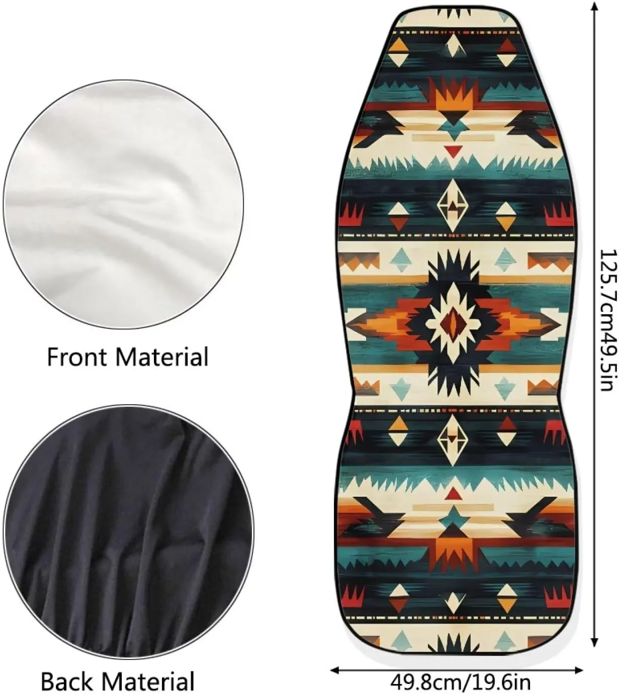 Dreaweet Native Southwest American Aztec Seat Covers for Cars Front Seats Only 2 Pack Universal High Back Bucket Seat Covers Car Seat Protector for SUV Sedan