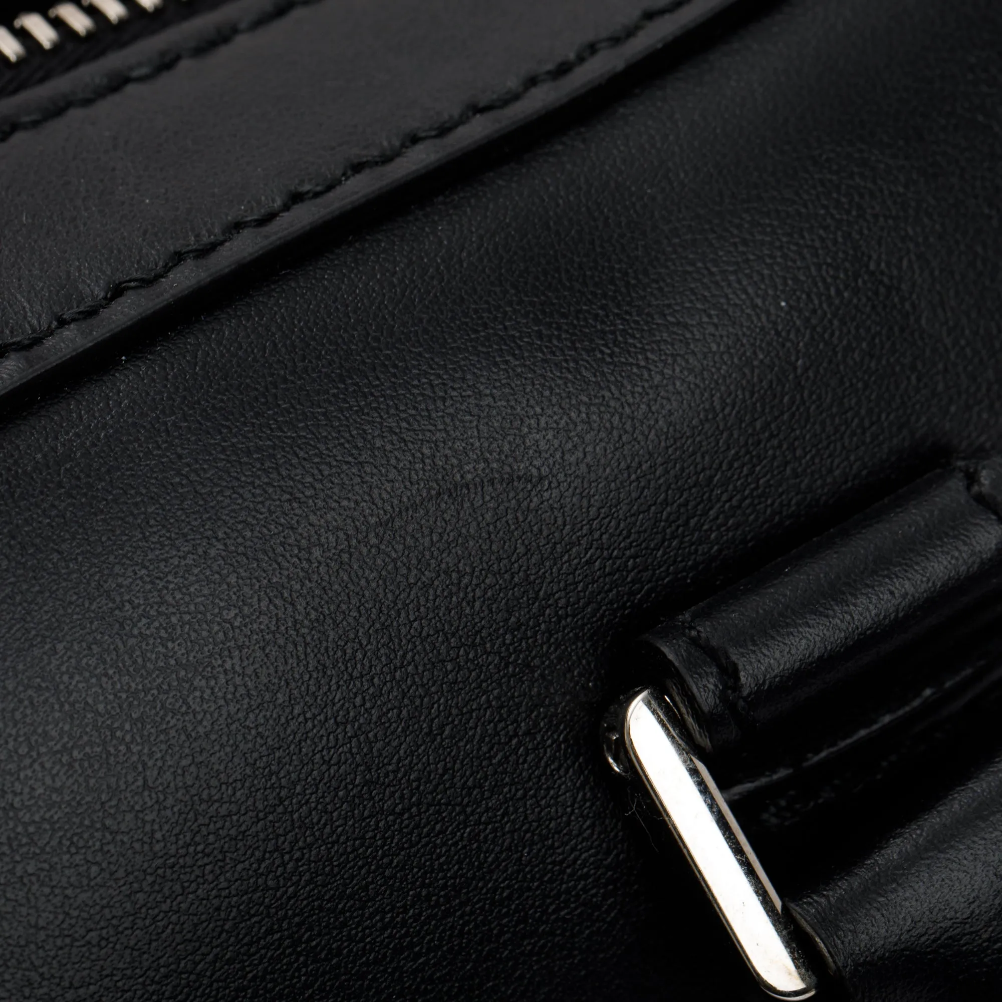 Ferragamo Black Calfskin Leather Computer Briefcase