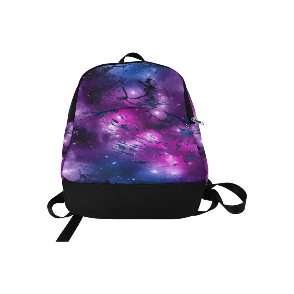 Laptop Backpack (Nylon) - Watercolor Marble Galaxy #2