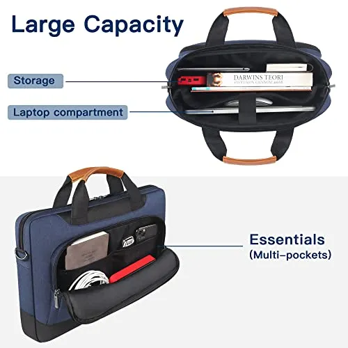 Laptop Protective Cover Business Briefcase Laptop Shoulder Bag Compatible with  Laptops/HP Pavilion /MSI GS73VR Stealth Pro/Dell Inspiron /Acer/ASUS