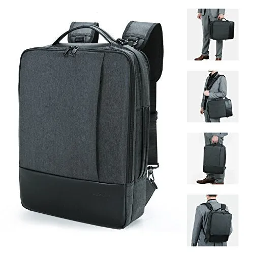 Lifewit Convertible 15.6 Inch Laptop Backpack 4 in 1 Travel Busniess Multi-functional Shoulder Briefcase Water Repellent College School Computer Bag