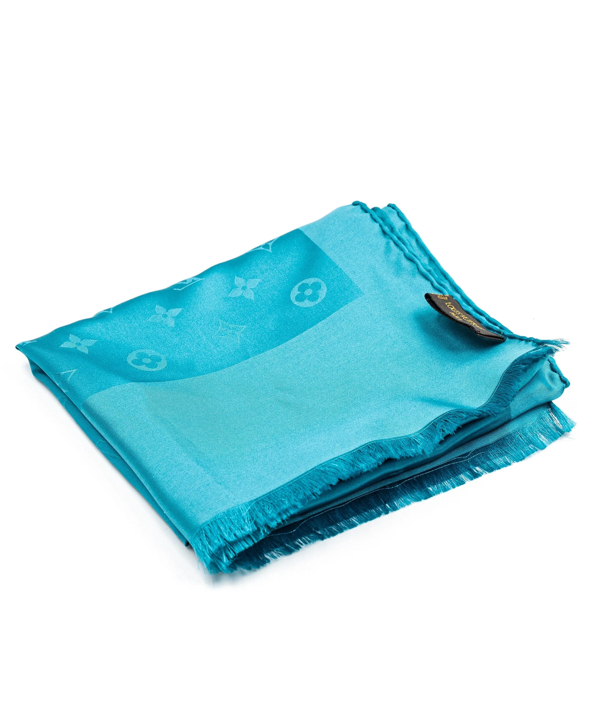 Louis Vuittion teal scarf ALC0142