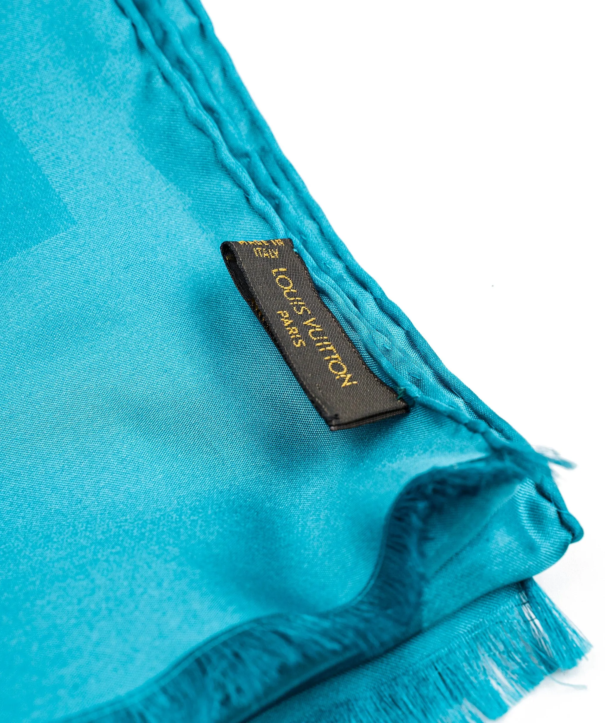 Louis Vuittion teal scarf ALC0142