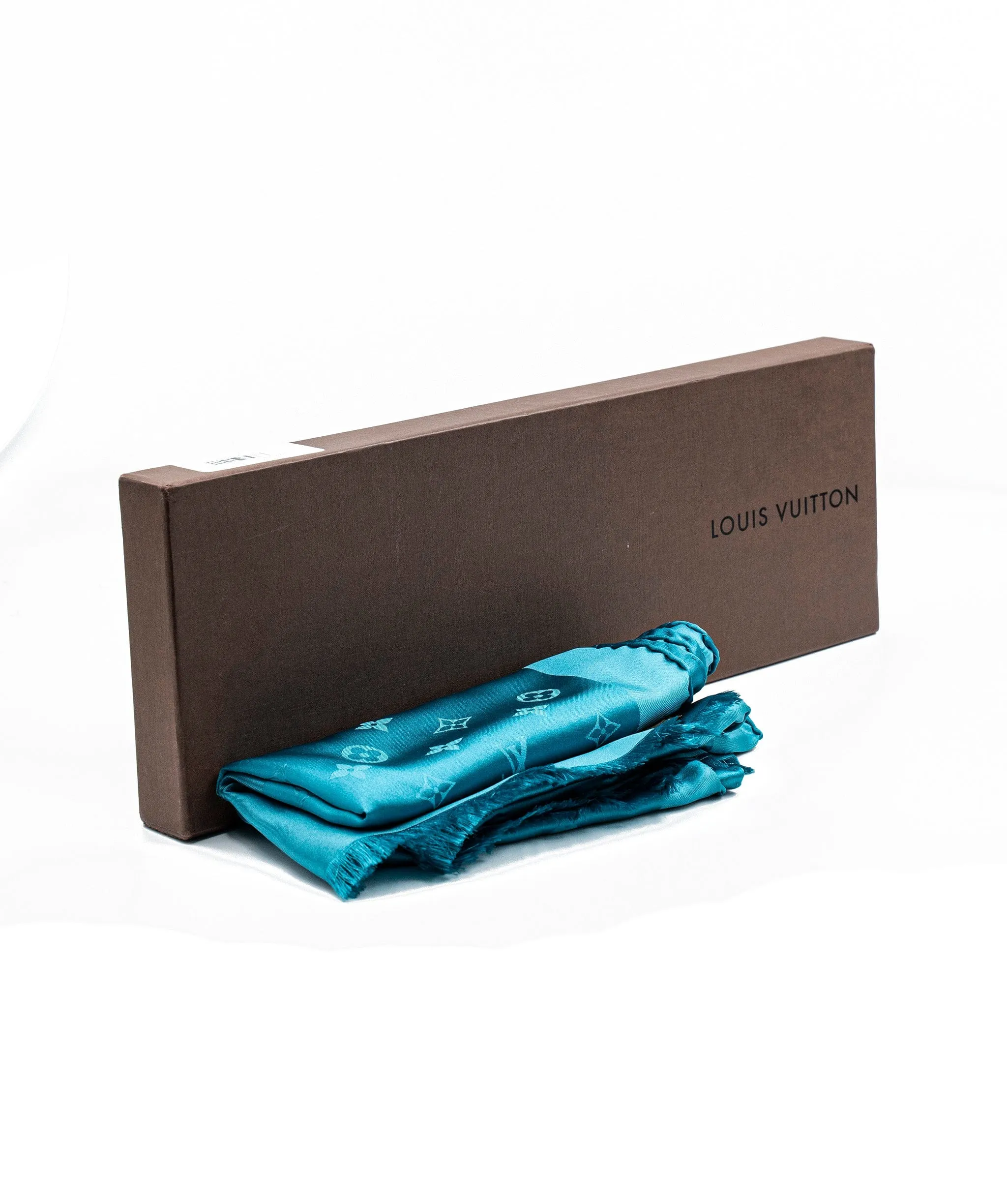 Louis Vuittion teal scarf ALC0142