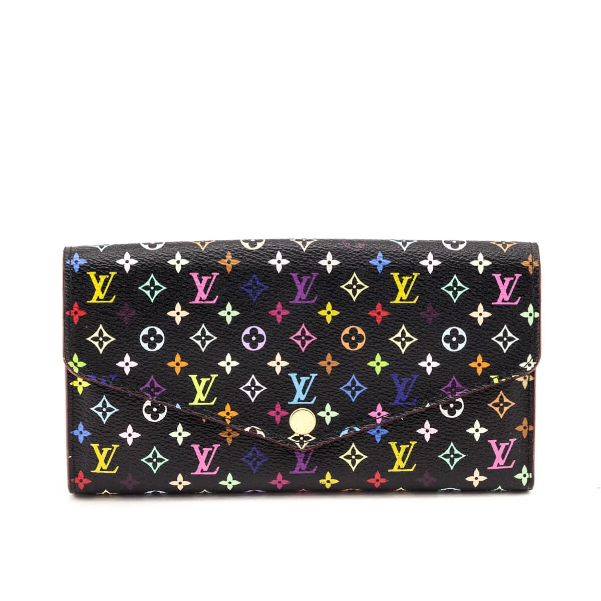 Louis Vuitton Black Monogram Multicolore Sarah Wallet NM