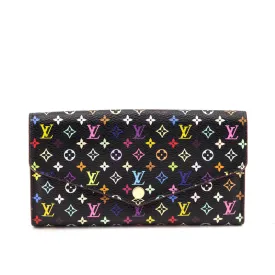 Louis Vuitton Black Monogram Multicolore Sarah Wallet NM