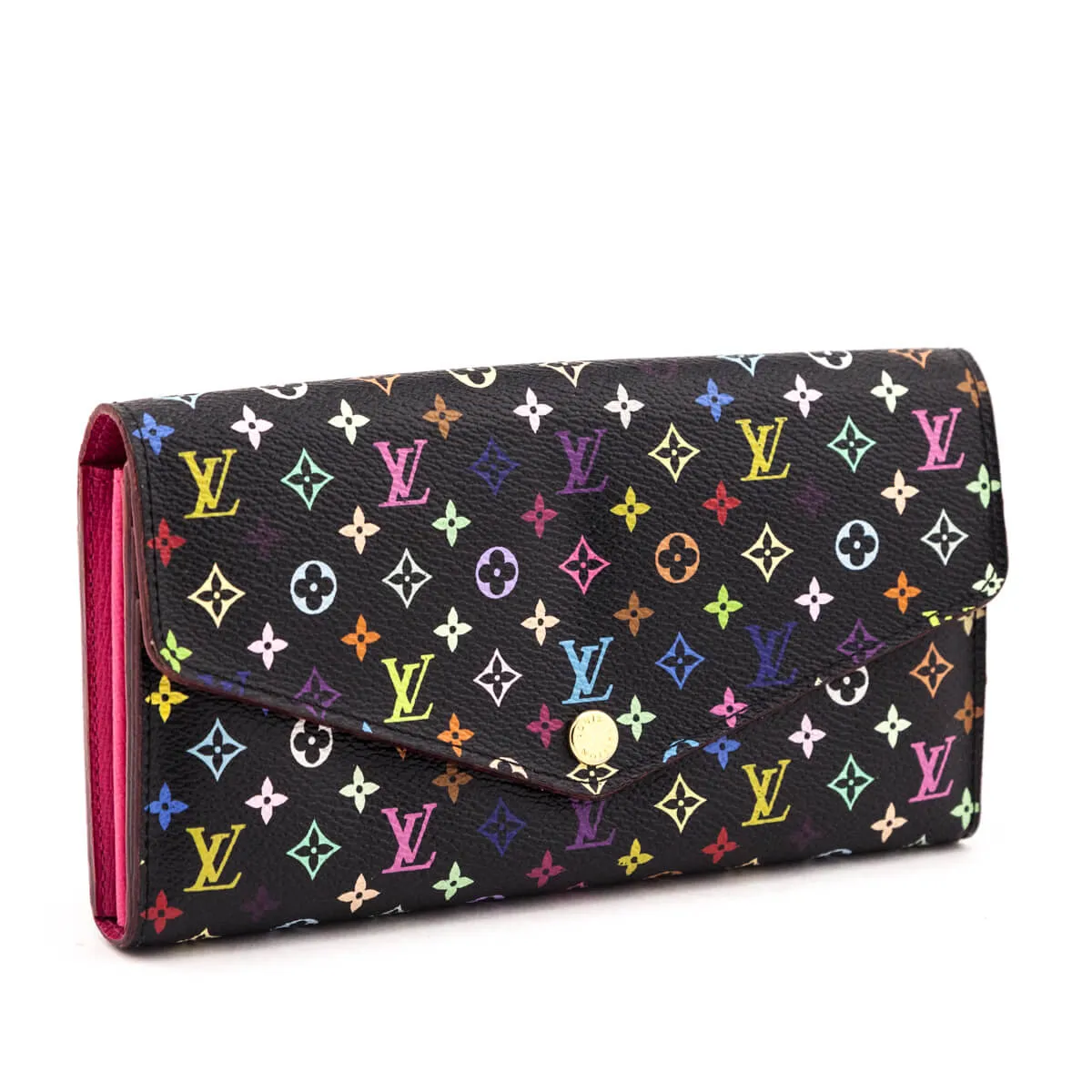 Louis Vuitton Black Monogram Multicolore Sarah Wallet NM