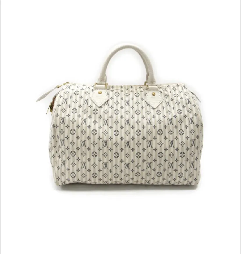 LOUIS VUITTON MONOGRAM MINI LIN CROISETTE SPEEDY 30 BAG
