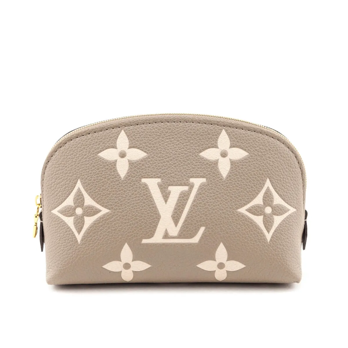 Louis Vuitton Tourterelle & Creme Empreinte Monogram Giant Cosmetic Pouch PM