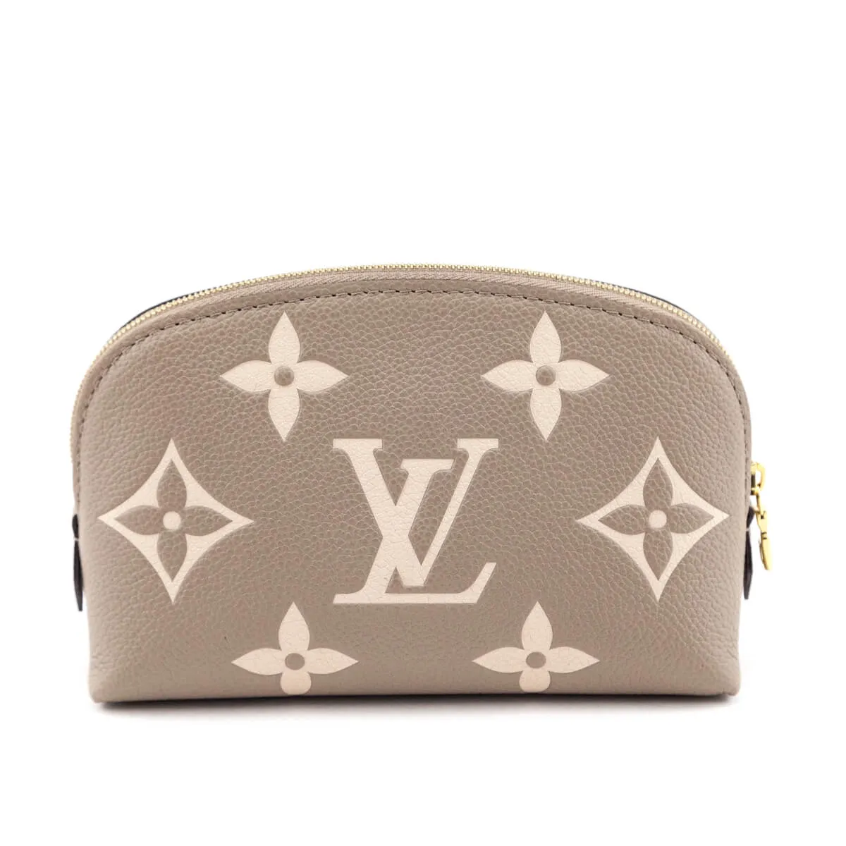 Louis Vuitton Tourterelle & Creme Empreinte Monogram Giant Cosmetic Pouch PM