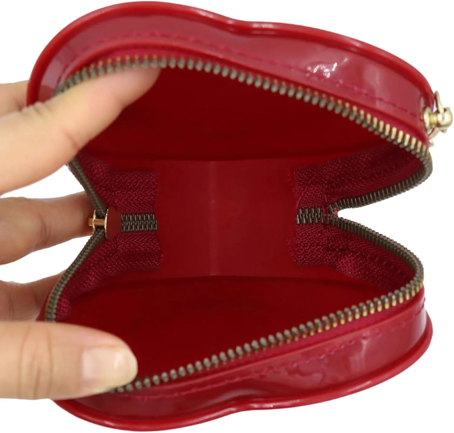 Mini Candy Color Jelly Purse Girls Purse Heart Shaped Crossbody Bags Shoulder Bag Chain Purse Birthday Gifts,Red