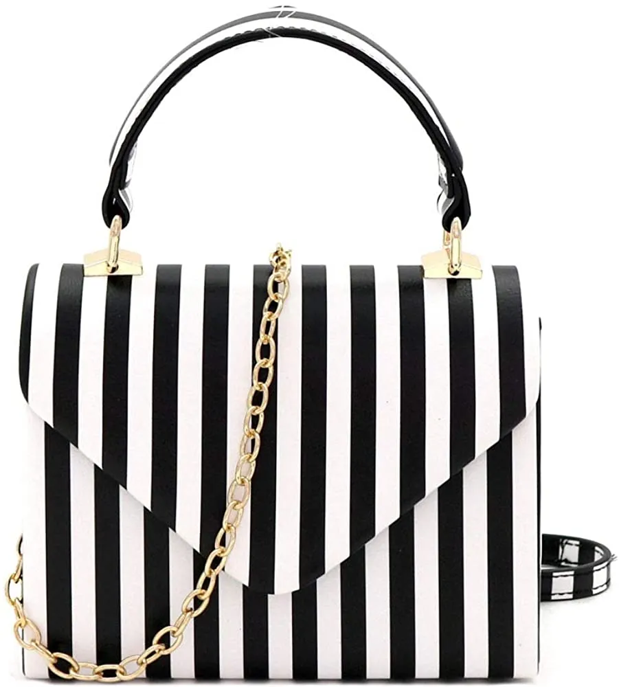 Mini Retro Glossy Crocodile Black Box Flap leather Satchel Crossbody Handbag