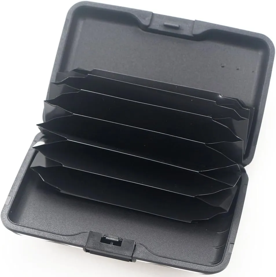 Mini RFID Aluminum Wallet Slim Credit Card Case Business Cards Wallet Metal ID Case Credit Cards Holder for Women Men