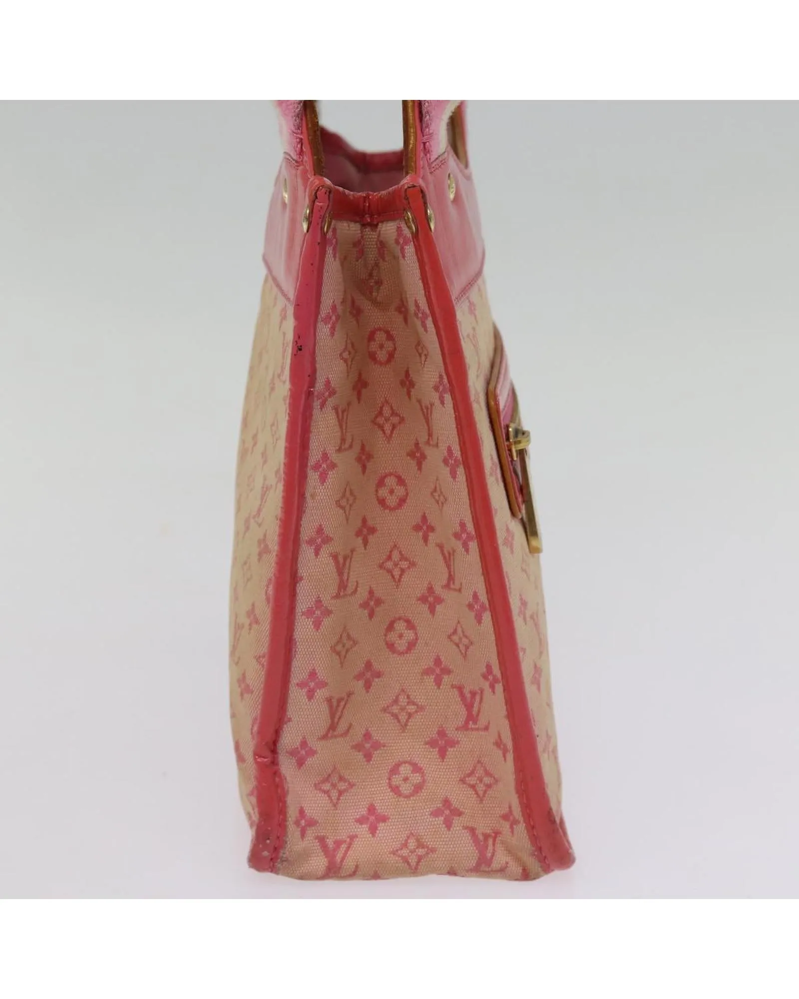 Monogram Mini Sac Catrain Hand Bag with Strawberry Print