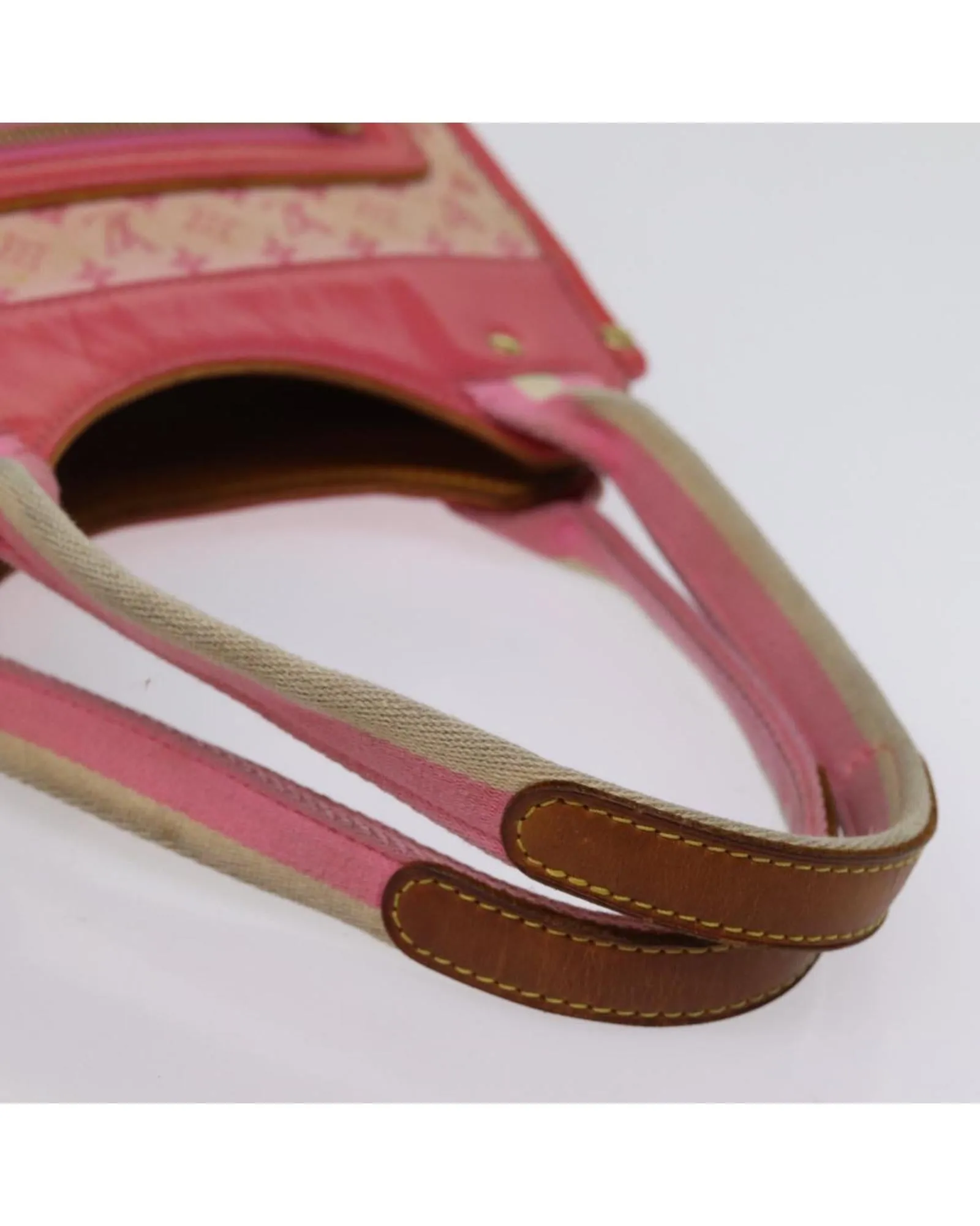 Monogram Mini Sac Catrain Hand Bag with Strawberry Print