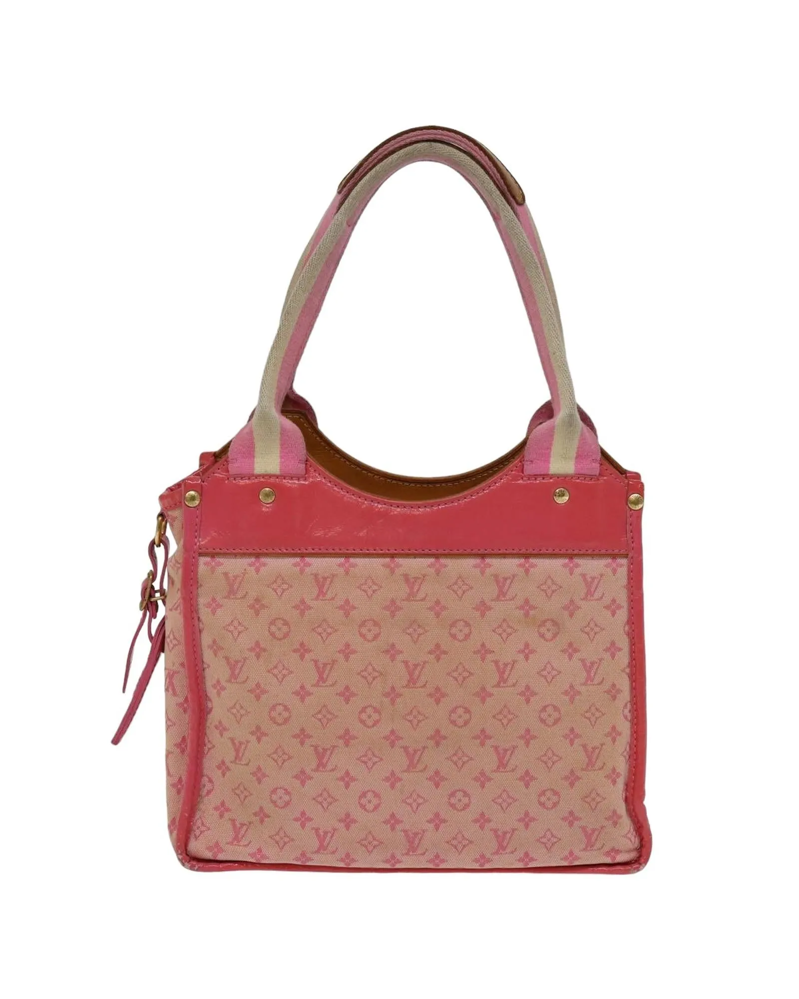 Monogram Mini Sac Catrain Hand Bag with Strawberry Print