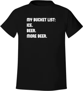 My Bucket List: Ice. Beer. More Beer. - Men's Soft & Comfortable T-Shirt CP05 Black