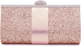 Naimo Women's Sequin Rhinestone Evening Bag Elegant Glitter Clutch Handbag Purse