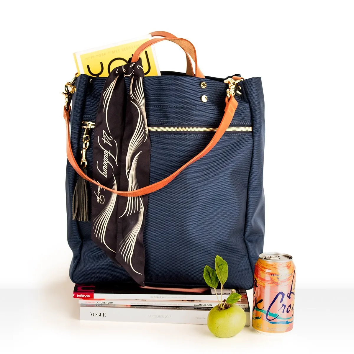 Parker Navy Nylon Tote (Ships in 1-2 Weeks)